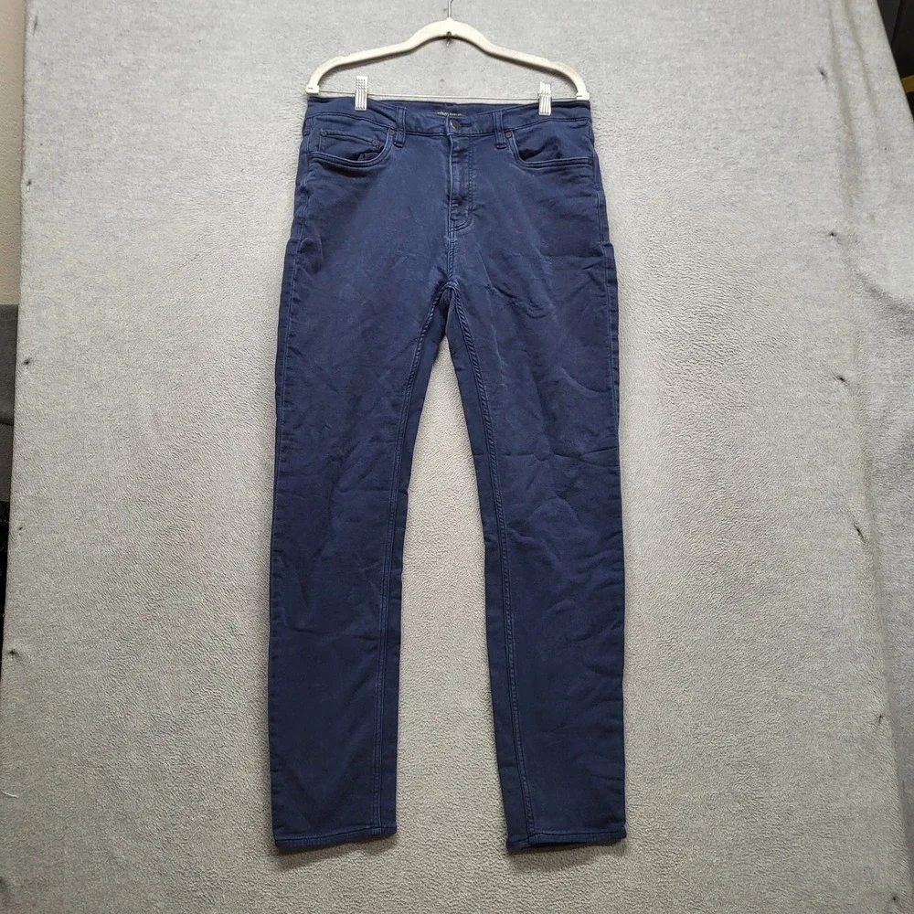 Banana Republic Men Pants 34X34 Navy Chino 31